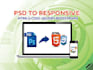 convert psd to responsive html css and bootstrap in 10 hours