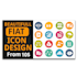 design custom unique icon set for your web and app