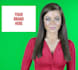create a female spokesperson video