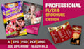 design flyer brochure and postcard professionally