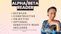 alpha or beta read your work attentively