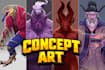 draw your concept art
