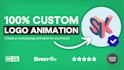 create a custom intro outro logo animation