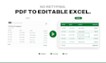 convert the PDF to editable excel or google sheets