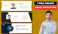 design professional email signature and footer