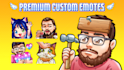 design high quality custom twitch emotes