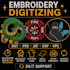 do embroidery digitizing into dst pes in 1 hour