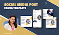 design editable canva social media posts and canva templates