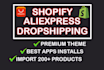 setup shopify dropshipping store with winning products