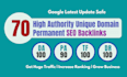 do 70 unique domain backlinks to rank higher in google