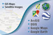 prepare maps and data and perform analysis and plugins