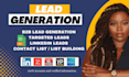 do b2b lead generation, web research and email list building