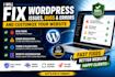 fix wordpress issues bugs errors and customize your website