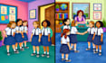 illustrate children storybook illustrations in kids cartoon style