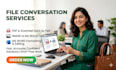 format and convert pdf to word, excel, ppt, csv
