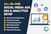 run facebook, instagram, linkedin, and google ads camapigns with tracking
