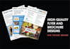 design trifold business brochure, real estate canva, event, sales flyer, booklet