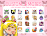 create custom and cute twitch and discord emotes