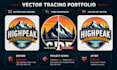 do vector tracing, vectorize logo, redraw, recreate in adobe illustrator