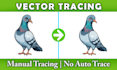 do vector tracing, vectorize logo, redraw, recreate in adobe illustrator