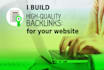 build monthly backlinks in high authority sites to rank in google