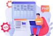 develop web applications by PHP, laravel, vue3, react js