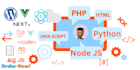 modify or fix bugs in node, react, js, php, laravel, python
