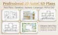 design professional and detailed 2d plans in autocad