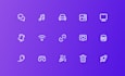 create unique and simple custom icon set