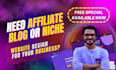 complete affiliate marketing blog website for passive income