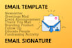 design responsive html email template and signature