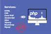 create a custom dynamic website using PHP, javascript, ajax and database