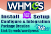 create a modern hosting business website using whmcs