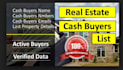 active cash buyer leads for real estate  investors USA and owner lead