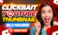 make the professional youtube, facebook, instagram thumbnail