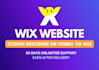 wix website design redesign or convert figma to wix website