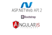 create angular app with dotnet web API