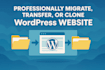 migrate, transfer or create staging for wordpress website
