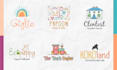 design trendy hand drawn logo