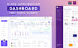 design dashboard saas CRM UI UX of web or mobile app