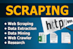 do web scraping, data mining, data extraction from website