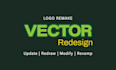 do a logo redesign, redraw, modification or vector remake