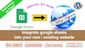 integrate google sheets into website or web app