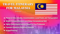 plan your itinerary for travelling to malaysia