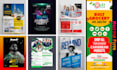 design music posters party flyers leaflets ready to print