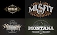 create professional retro vintage logo