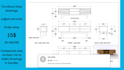 create furniture technically drawing into autocad