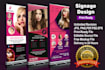 do outstanding signage design or roller banner in 24 hours