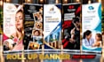 do outstanding signage design or roller banner in 12 hours