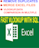fast vlookup, merge excel files, remove duplicates